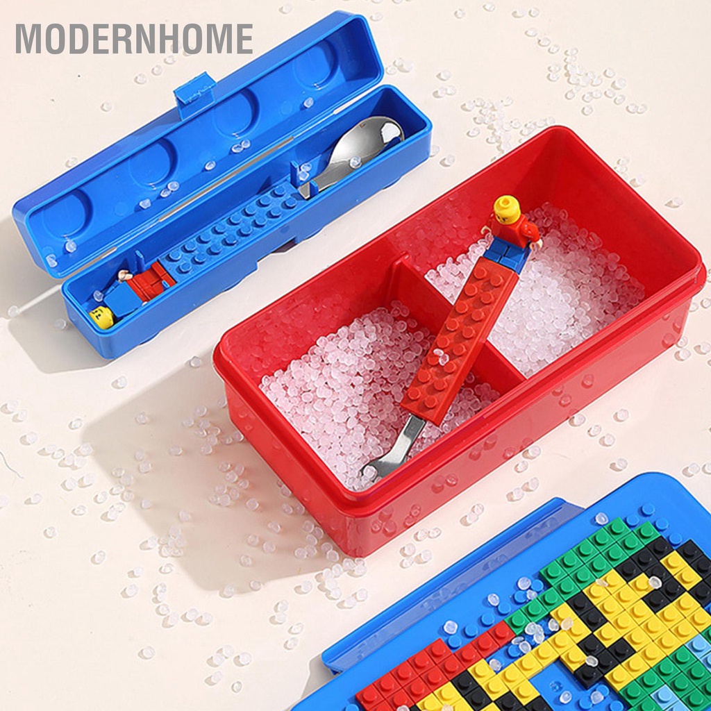ModernHome DIY Pixel Puzzle Khối xây dựng Hộp cơm trưa sáng tạo cho trẻ em