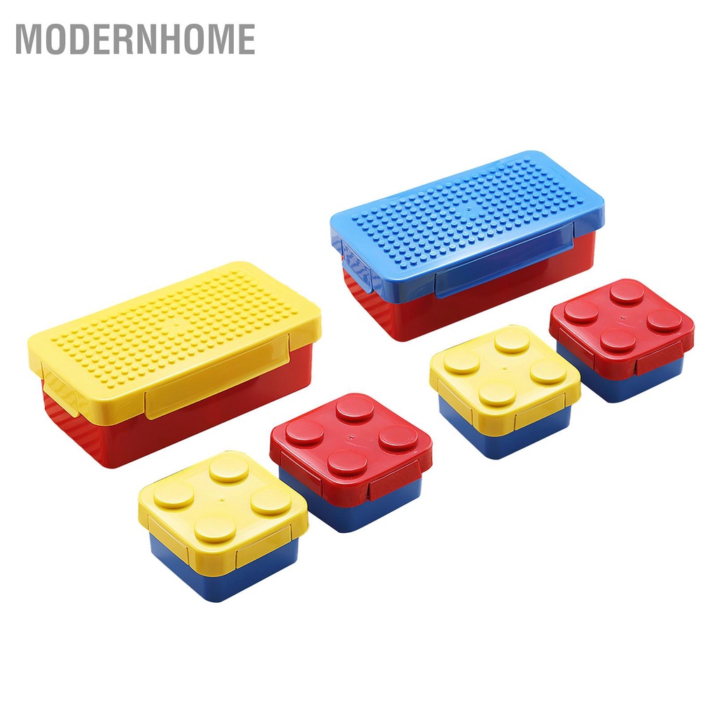 ModernHome DIY Pixel Puzzle Khối xây dựng Hộp cơm trưa sáng tạo cho trẻ em