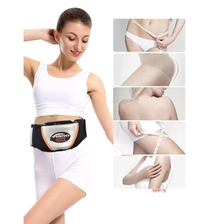 Máy Massage Bụng, Đai nóng Vibro shape rung giảm mỡ 2 trong 1‎ Công Nghệ Rung Cơ Học - Tỏa Nhiệt Sauna