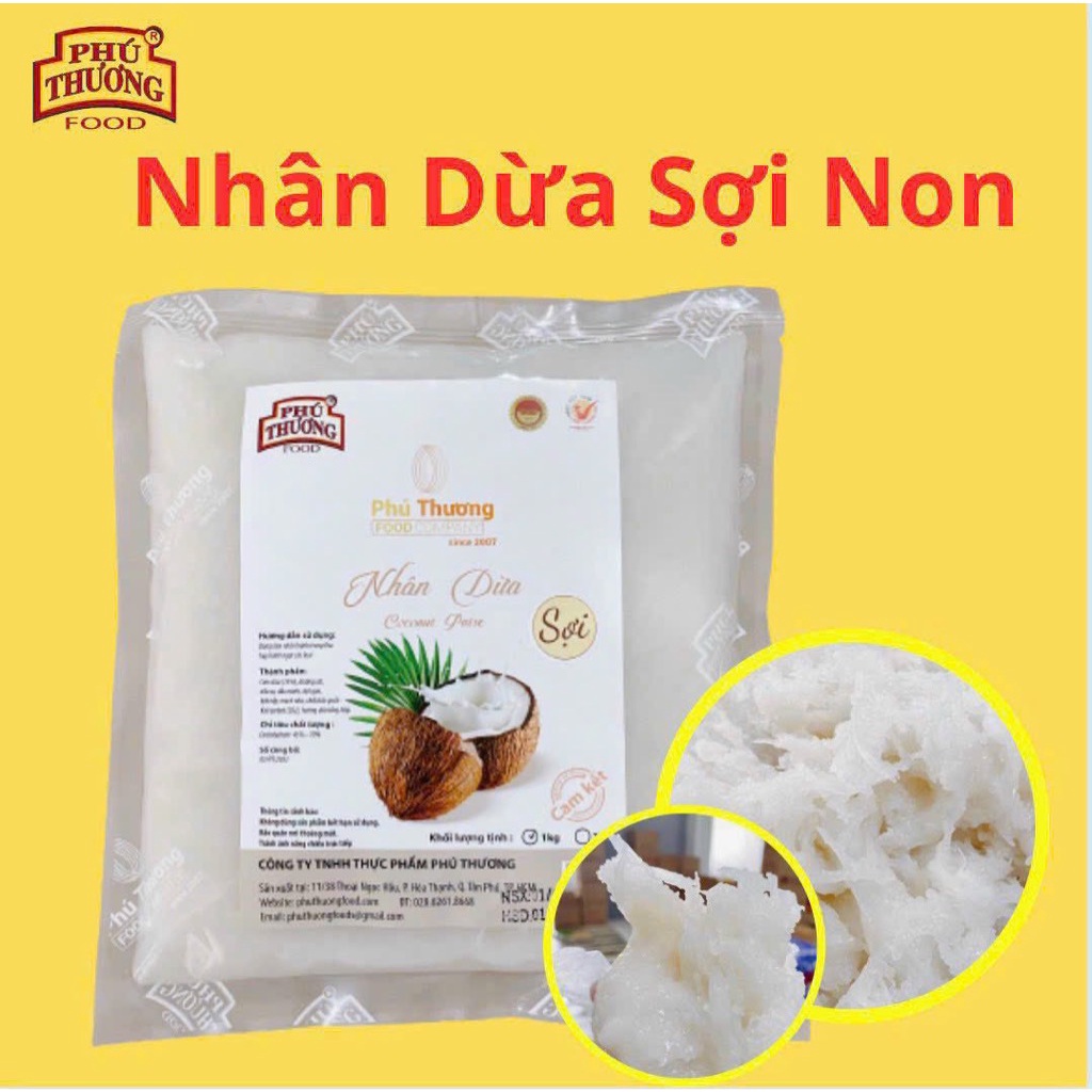 Nhân dừa sợi non Phú Thương