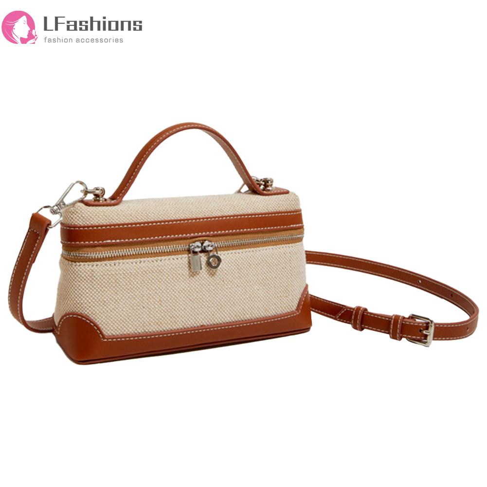 ❀ Áo Thun In Chữ Lovefashionss Thời Trang ❀ Túi Đeo Vai canvas Màu Tương Phản Thời Trang Cho Nữ