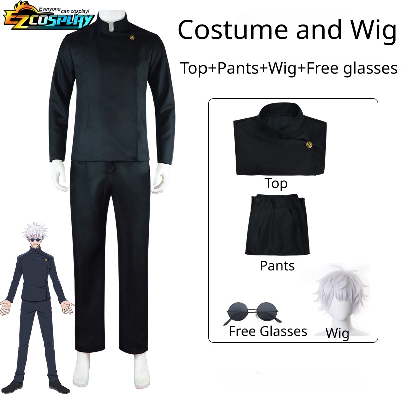 Bộ Tóc Giả Ngắn Hóa Trang Nhân Vật jujutsu kaisen season 2 gojo satoru