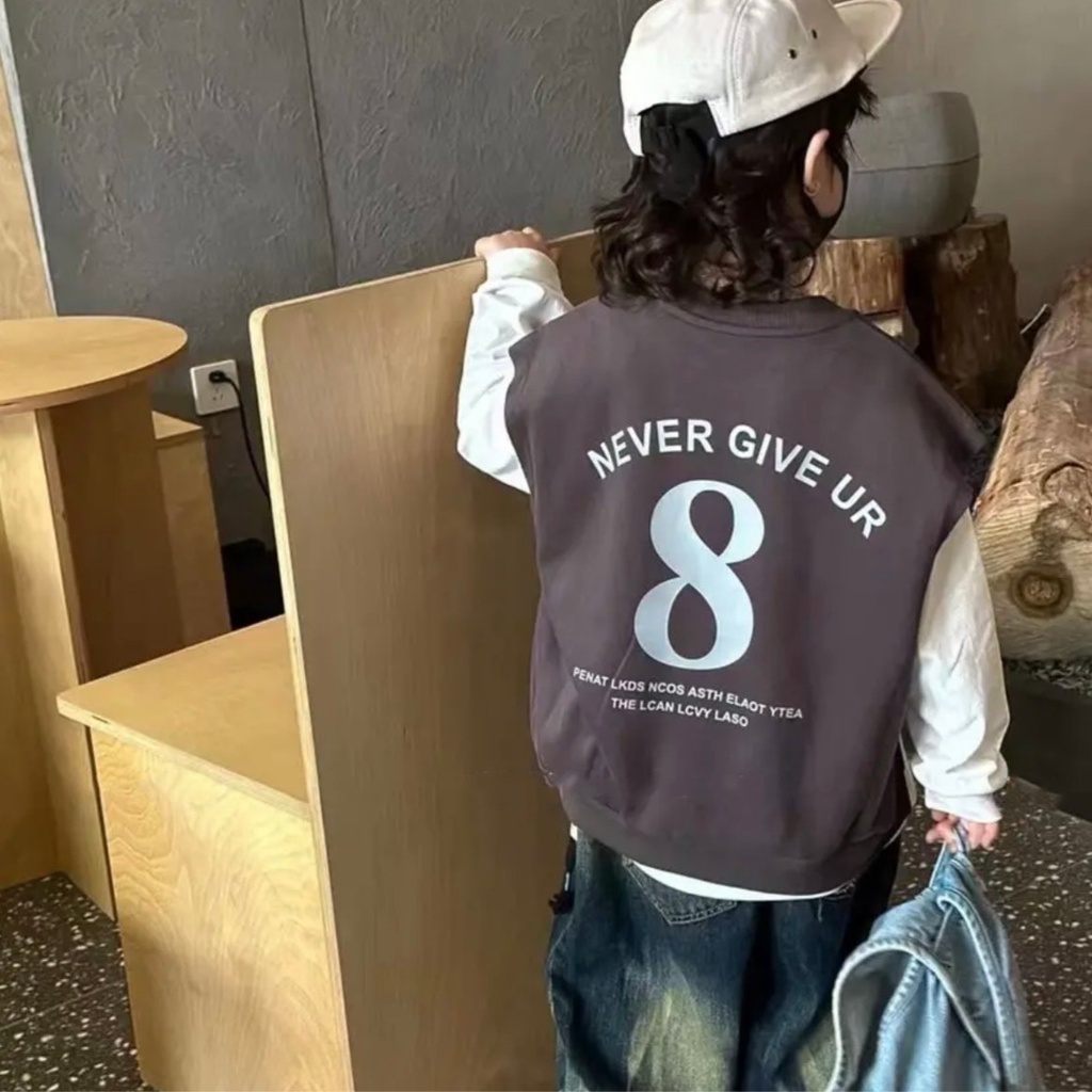 80-160cm Trẻ Em Phong Cách Mới Mùa Thu Áo Giả Hai Mảnh Dài Tay Vừa Lớn Mẹ In Hình Top Phiên Bản Hàn Quốc Thời Trang Phong Cách Mỹ Châu Âu