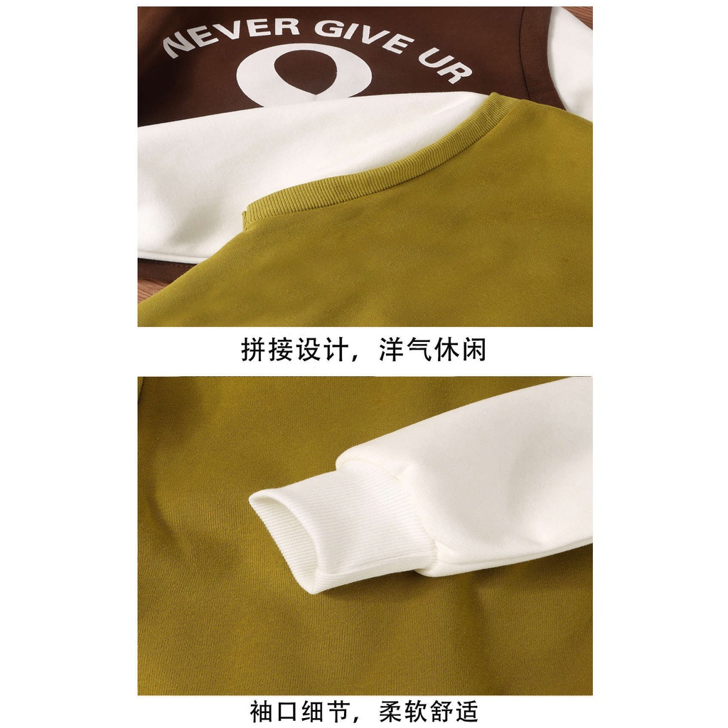 80-160cm Trẻ Em Phong Cách Mới Mùa Thu Áo Giả Hai Mảnh Dài Tay Vừa Lớn Mẹ In Hình Top Phiên Bản Hàn Quốc Thời Trang Phong Cách Mỹ Châu Âu