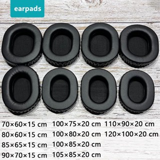 Cặp Mút Đệm Tai Nghe Thay Thế Hình oval Bằng Da pu Mềm Mại Thông Dụng