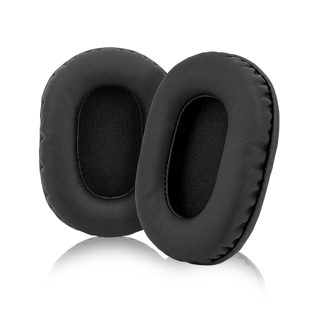 Cặp Mút Đệm Tai Nghe Thay Thế Hình oval Bằng Da pu Mềm Mại Thông Dụng