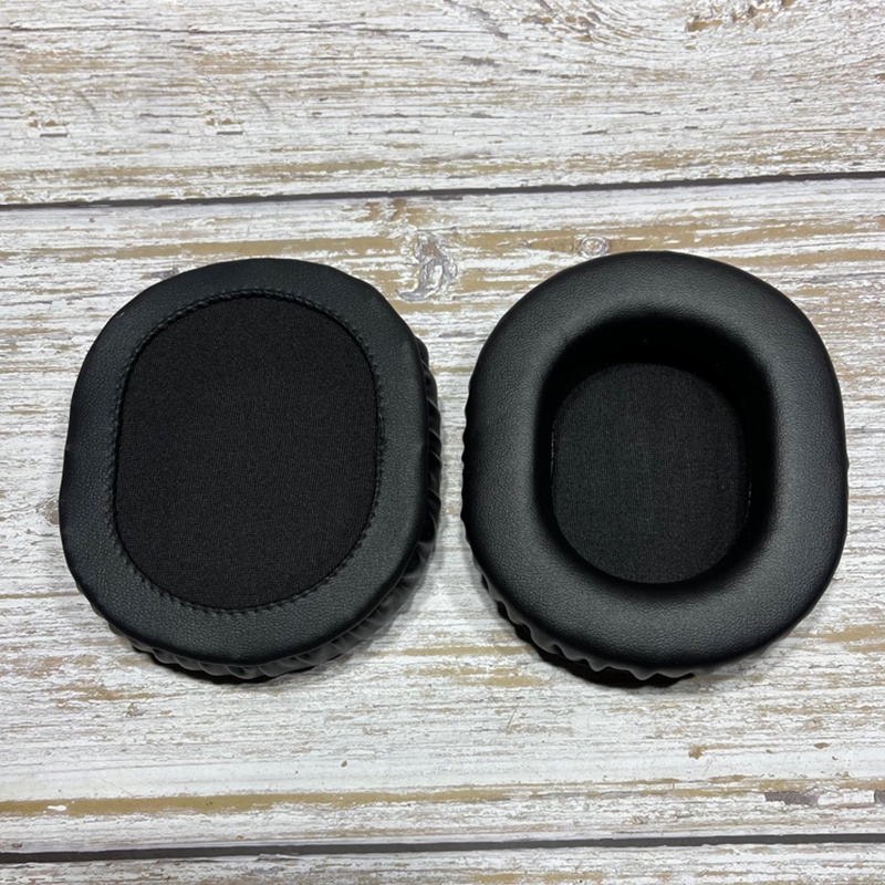 Cặp Mút Đệm Tai Nghe Thay Thế Hình oval Bằng Da pu Mềm Mại Thông Dụng