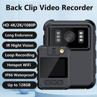 Camera Hành Trình mini 4k Có Kẹp Gắn Lưng Tầm Nhìn Ban Đêm Kết Nối wifi dvr