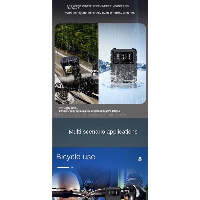Camera Hành Trình 4k Có Kẹp Sau Tầm Nhìn Đêm Kết Nối wifi ir Cho Xe Máy dvr