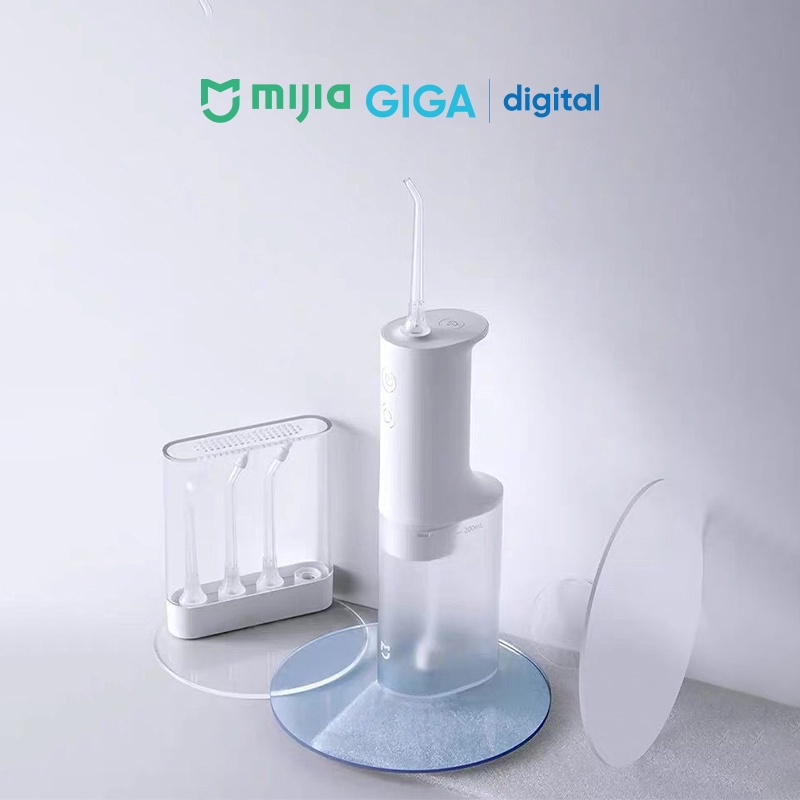 Tăm nước vệ sinh răng miệng Mijia MEO701 - MEO702 kèm 4 đầu xịt - Tăm nước Mijia cao cấp