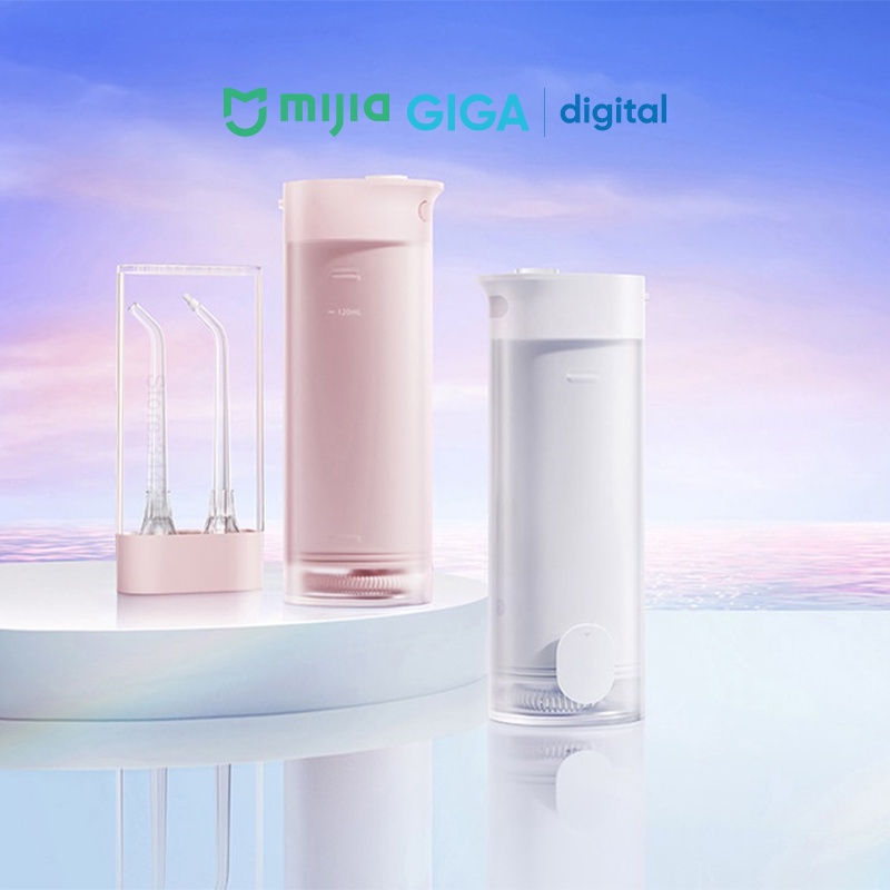 Tăm nước vệ sinh răng miệng Mijia MEO701 - MEO702 kèm 4 đầu xịt - Tăm nước Mijia cao cấp