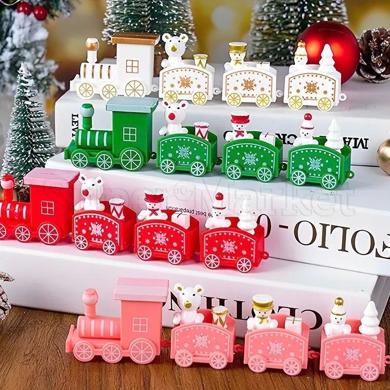 Tàu Lửa Trang Trí Giáng Sinh / Quà Tặng Giáng Sinh / Quà Tặng Giáng Sinh / Xe Lửa Nhựa / Quà Tặng Nô-En natal Nadad Trẻ Em / Trang Trí Giáng Sinh / Năm Mới