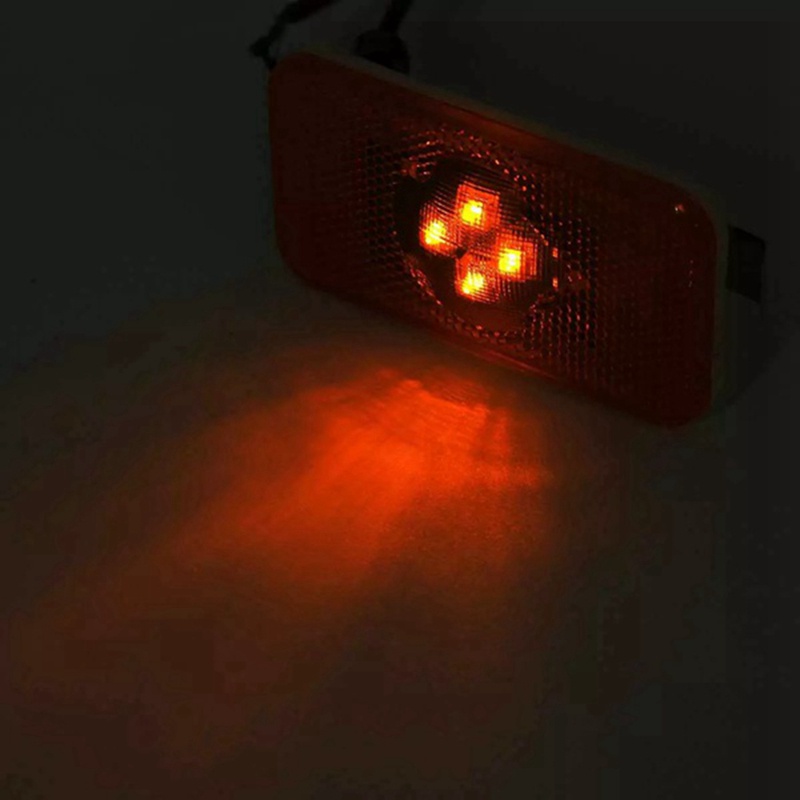 Set 2 Đèn Báo 4 Bóng led 24v Gắn Hông Xe Tải volvo fm / fh