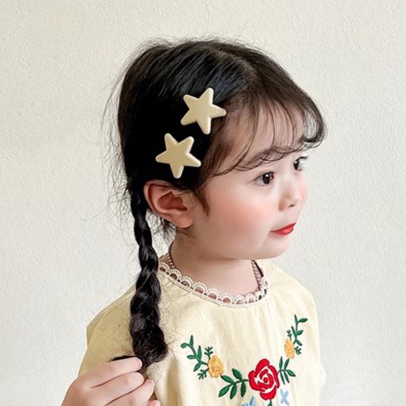 Set 2 Kẹp Tóc Hình Trái Tim Màu Hồng Ngọt Ngào Cho Nữ