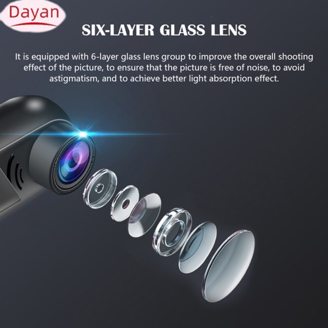 Máy Ghi Hình Cảm Ứng Ban Đêm dvr 170 Độ hd 1080p Cho Xe Hơi