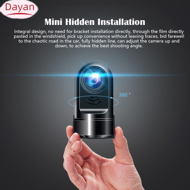 Máy Ghi Hình Cảm Ứng Ban Đêm dvr 170 Độ hd 1080p Cho Xe Hơi