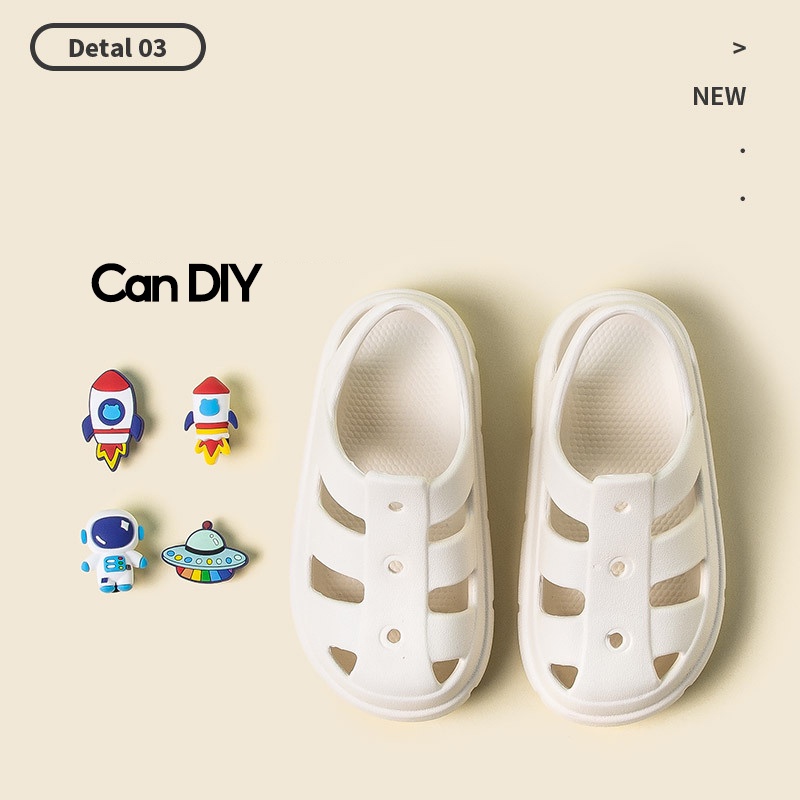 AYUER Xăng đan Đế Mềm Họa Tiết Hoạt Hình Dễ Thương Cho Bé Trai Và Bé Gái