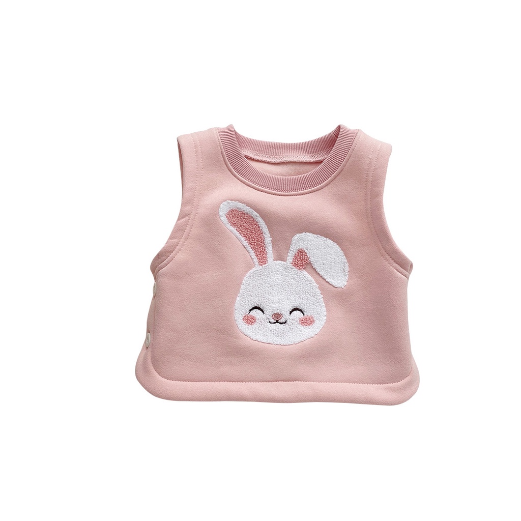 Áo Khoác Lông Cừu Sát Nách In Hoạt Hình Thời Trang Mùa Đông Hàn Quốc 2023 t6s0 Cho Bé