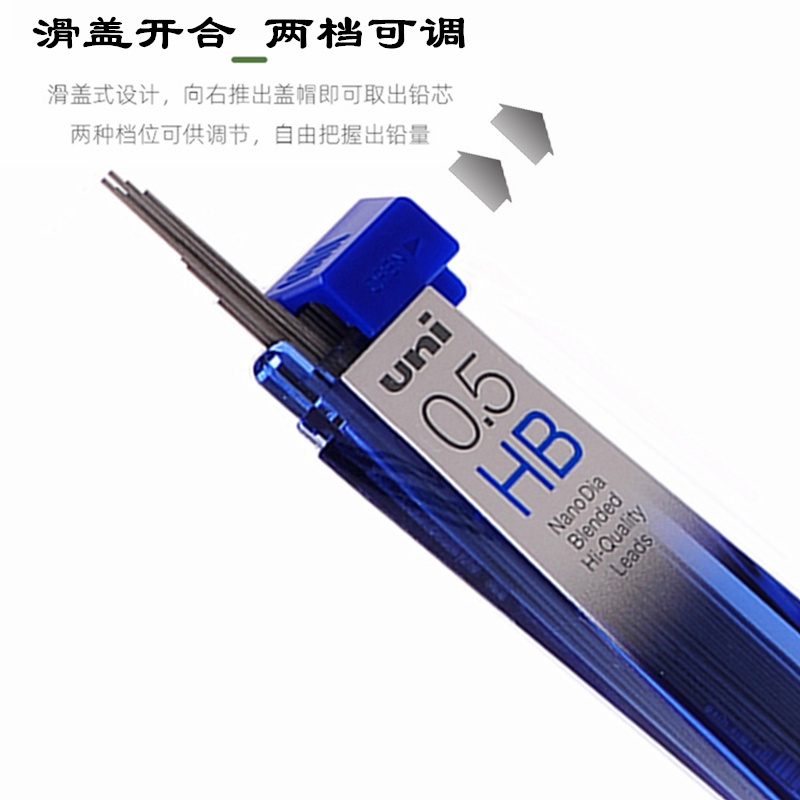 Bút Chì Cơ mitsubishi 202nd Ngòi 0.5 hb 2b Ruột Bút Chì 4b Dễ Xếp