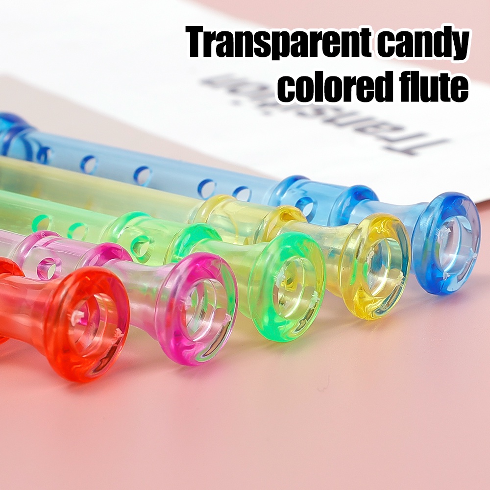 Nhạc Cụ Sáo clarinet 6 Lỗ Bằng Nhựa / 14cm Màu Sắc Ngẫu Nhiên Giáo Dục Sớm Cho Bé