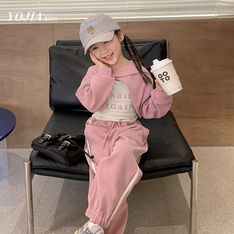 Bộ Đồ Thời Trang Mùa Thu 2023 Phong Cách Đường Phố Mới Cho Bé Gái