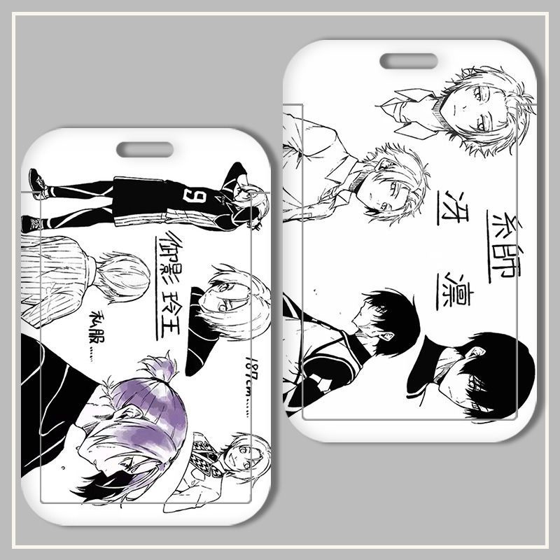 Hoạt Hình Vỏ Bảo Vệ Thẻ Xe bus / Thẻ Truy Cập Khóa Màu Xanh Dương Họa Tiết Hoạt Họa Dễ Thương Cho Học Sinh