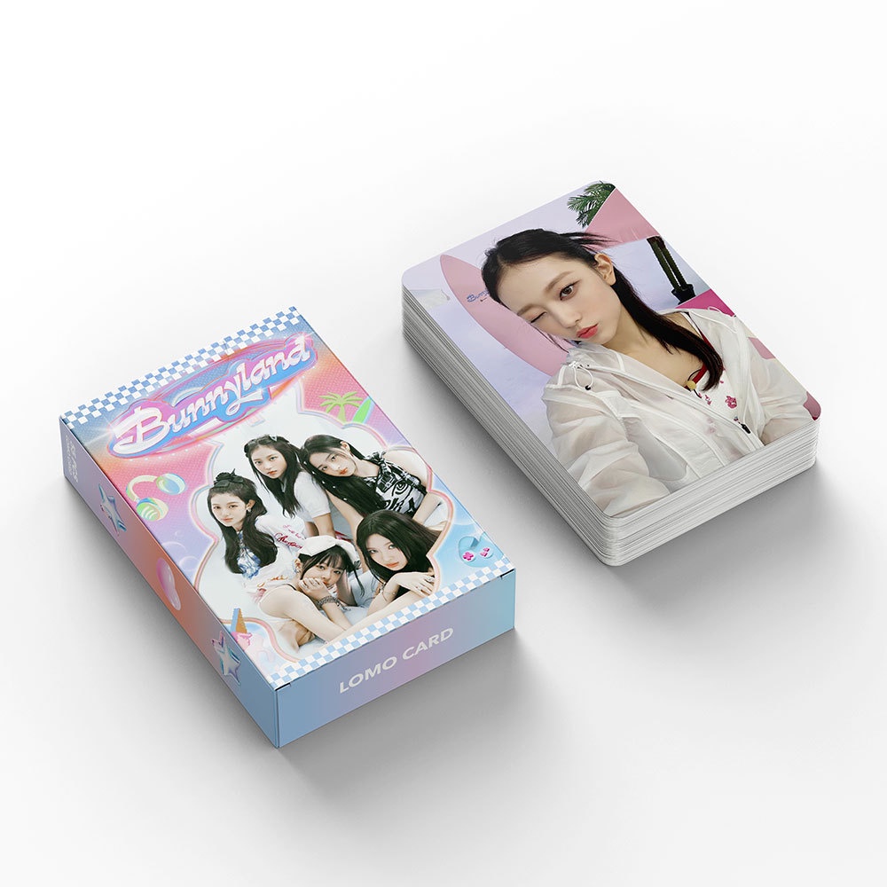 Hộp 55 Ảnh lomo card Hình Thỏ bunny Thẻ