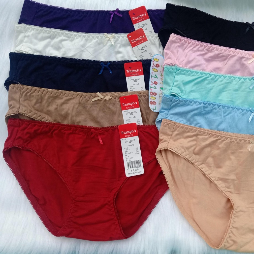 Sét 5 quần lót Trjumph cotton siêu thoáng mát