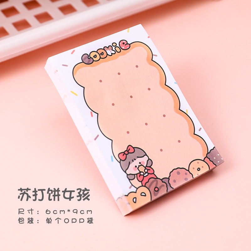 Giấy note hoạt hình cute, giấy ghi chú dễ thương nhỏ gọn nhiều màu văn phòng phẩm - LYANWN