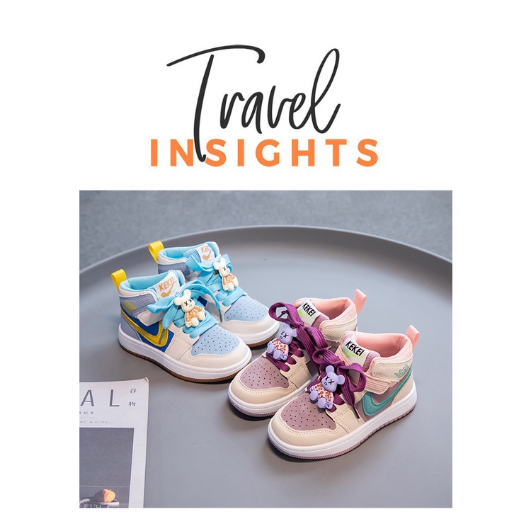 Giày Thể Thao Đế Mềm Thoáng Khí Phong Cách Hàn Quốc Thời Trang Mùa Thu 2023 Dành Cho Trẻ Em