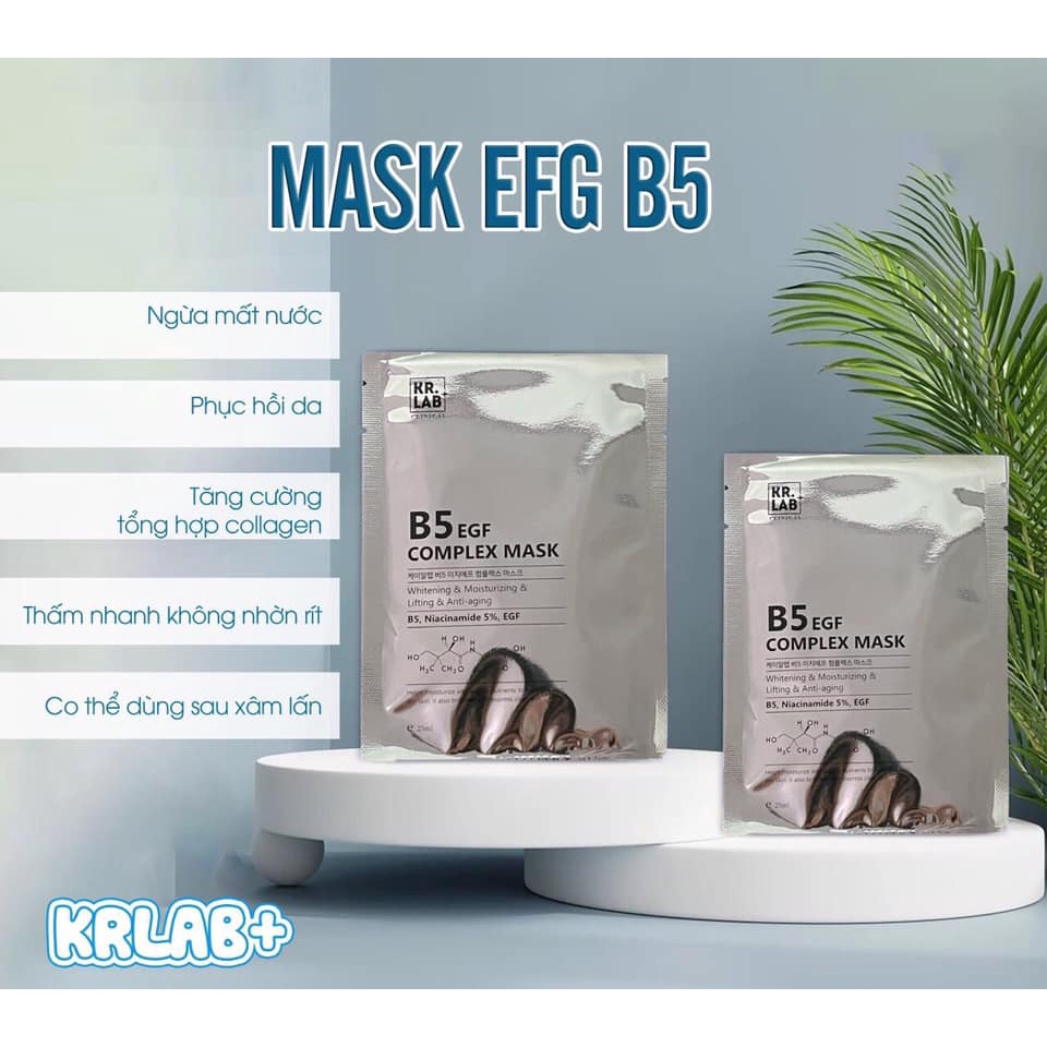 Mặt nạ phục hồi da B5 EGF Complex Mask Kr.Lab Hàn Quốc