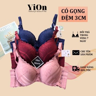  Áo ngực ren nữ LOVELY CAO CẤP Mút Vừa 3cm Bảng Dây To Che Mở Lưng Hiệu Quả 