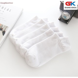 Combo 10 đôi vớ tất cổ ngắn không họa tiết dành cho cả nam và nữ