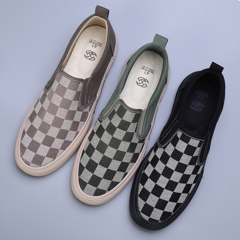 Giày Thể Thao Vải canvas Siêu Nhẹ Thoáng Khí Hợp Thời Trang Cho Nam