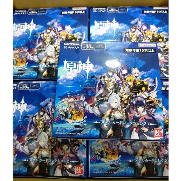 01 Gói thẻ nhân phẩm Genshin Metal Card Collection phiên bản 2
