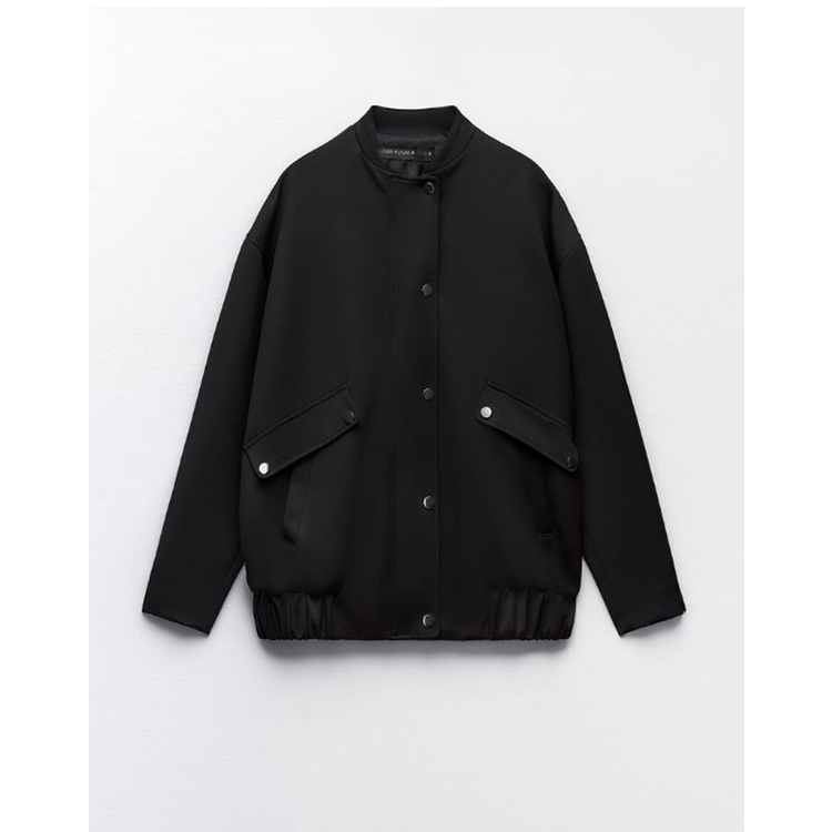 Zara Áo Khoác bomber Tay Dài Cổ Tròn Thời Trang Mùa Thu 232565929
