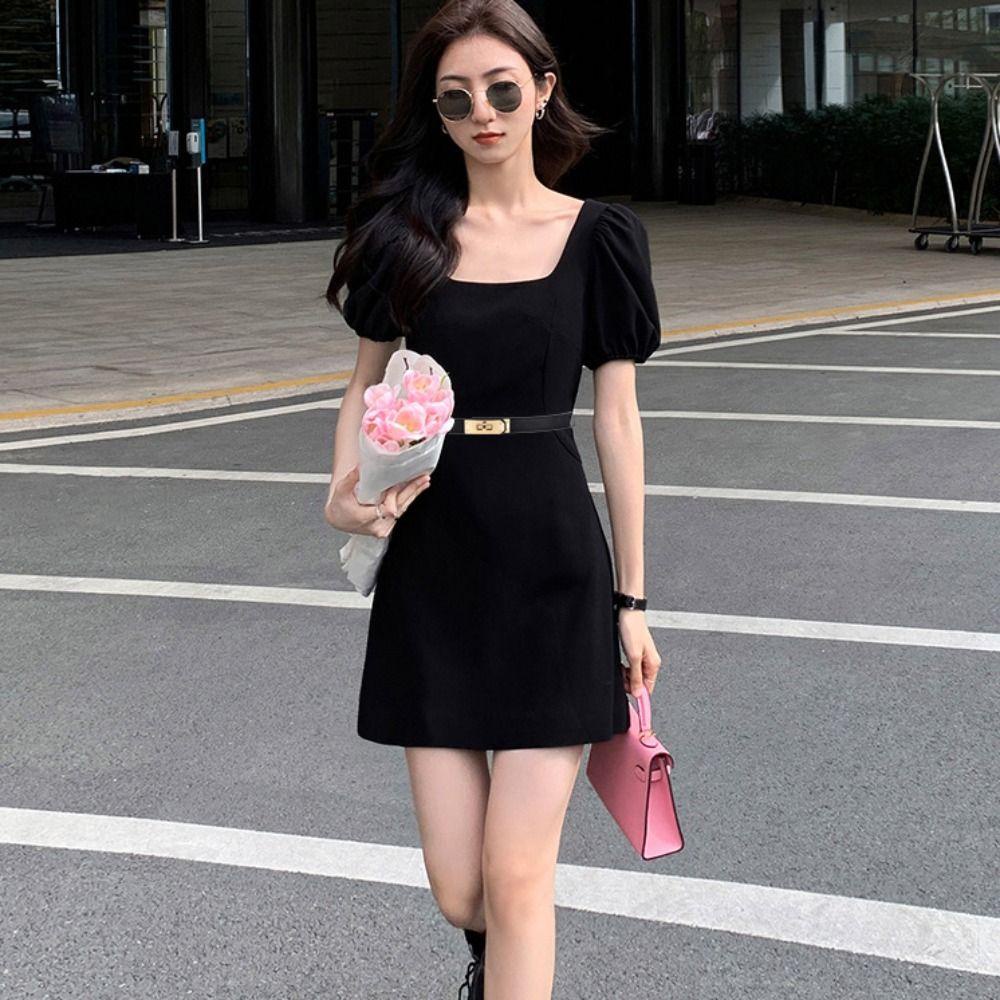 Thắt Lưng Bằng Da pu Màu Trơn Khóa Mỏng Thời Trang