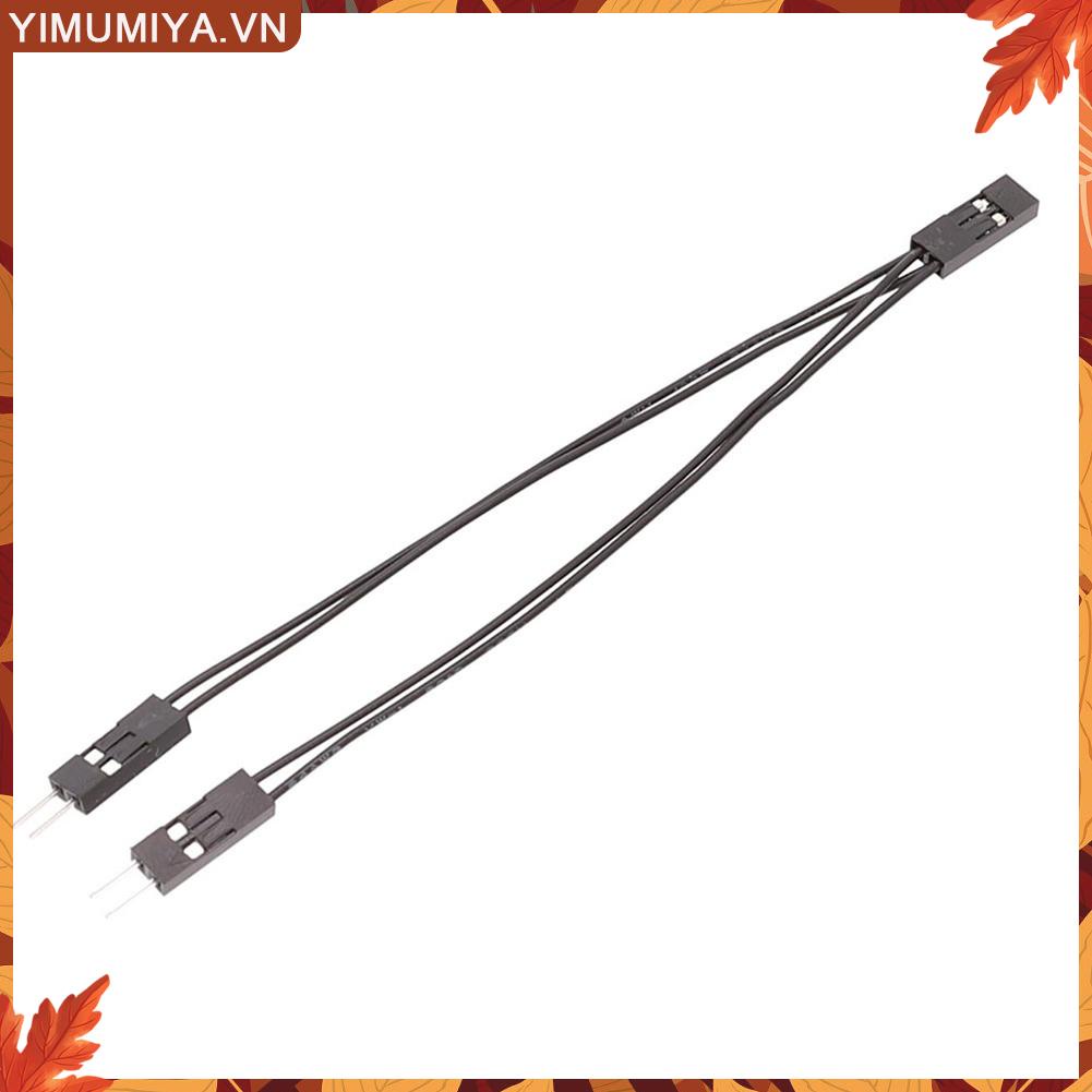 ☼Yimumiya ☼ Cáp Chuyển Đổi 1 Sang 2 10cm 1 female Sang 2 male 2 Pin Cho Bảng Mạch pc