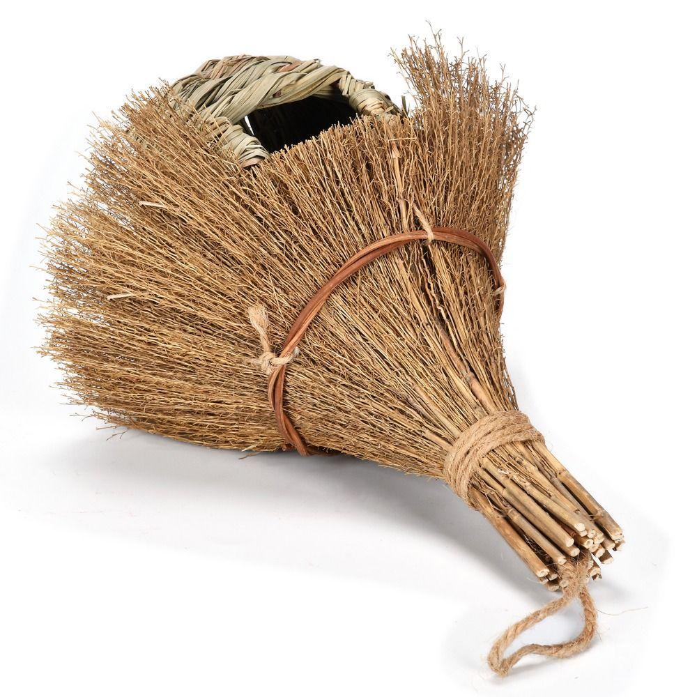 Tổ Chim Đan Cỏ Tự Nhiên Hình Ngôi Nhà Chim Ruồi Treo Trang Trí Sáng Tạo