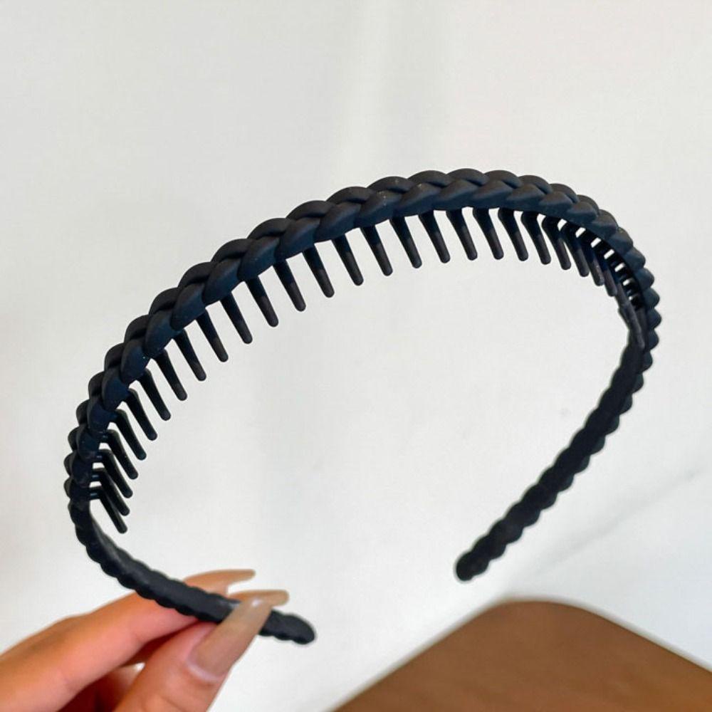 Shanlin Băng Đô Cài Tóc Màu Trơn Chống Trượt Bằng acrylic