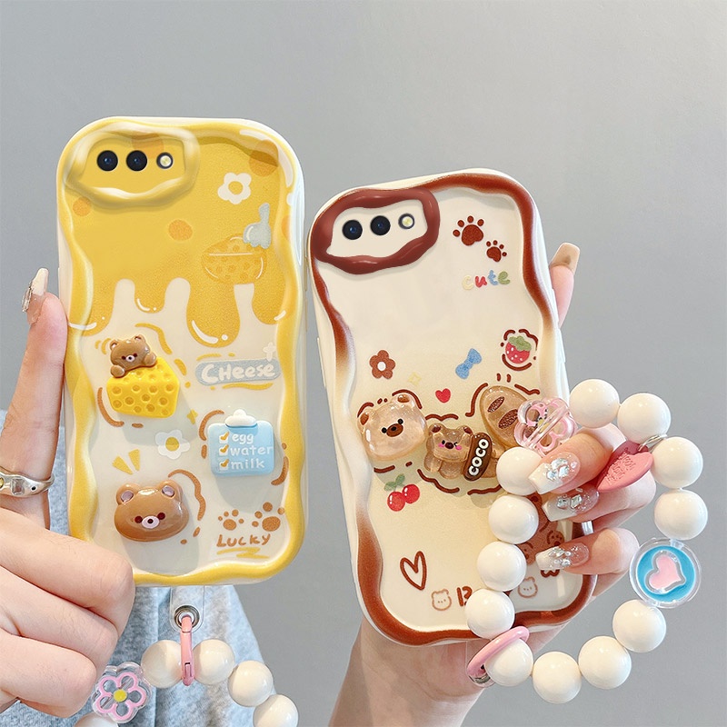 ốp lưng oppo a3s ốp lưng oppo a12e Ốp Điện Thoại Đính Búp Bê 3d Xinh Xắn Cho oppo a3s a12e
