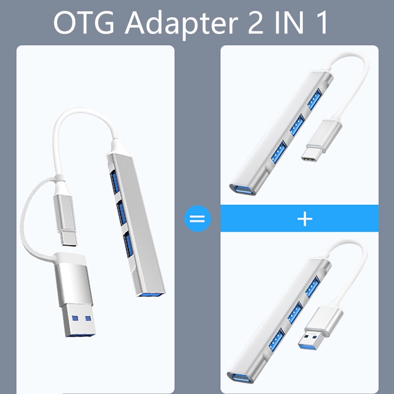 Bộ Chia Cổng usb c / usb 3.0 otg Cho mi pad / huawei / macbook / lenovo / ipad