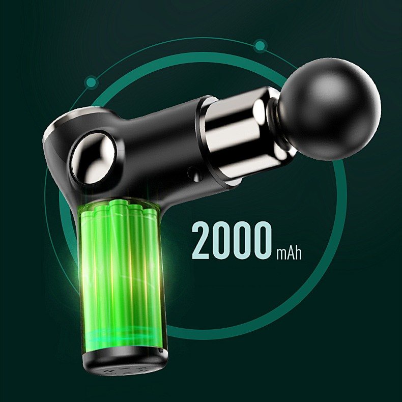 Súng Massage Cầm Tay Trị Liệu Toàn Thân Với 4 Đầu Massage Và 32 Cấp Độ BH 12 Tháng KH - 515