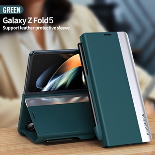 Bao Da Điện Thoại Nắp Gập Có Ngăn Đựng Bút Cho samsung galaxy z fold 5 Ốp