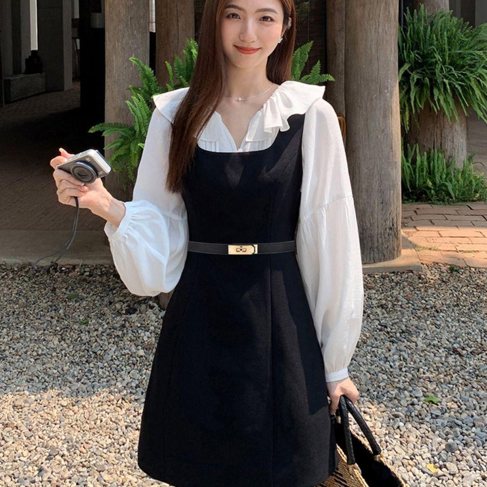 Thắt Lưng Da pu Màu Trơn Khóa Cài Phong Cách Cổ Điển Thời Trang