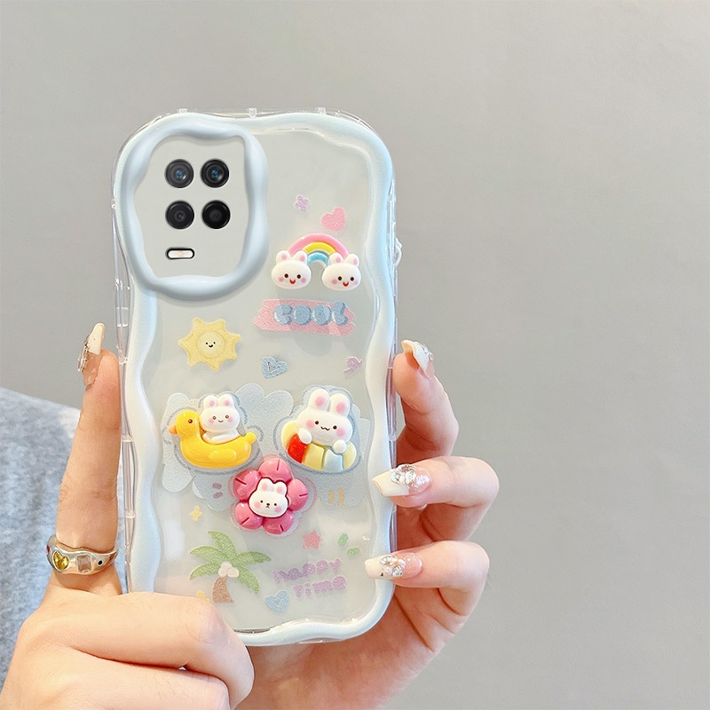 Ốp lưng oppo a54 Ốp Điện Thoại Đính Búp Bê 3d Dễ Thương Cho oppo a54 4g