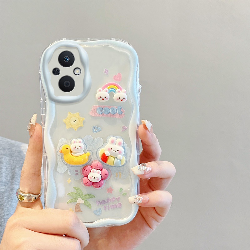 Ốp lưng oppo reno 7z 5g ốp lưng oppo reno 8z 5g Ốp Điện Thoại Gắn Búp Bê 3d Dễ Thương Cho oppo reno 7z 5g reno 8z 5g