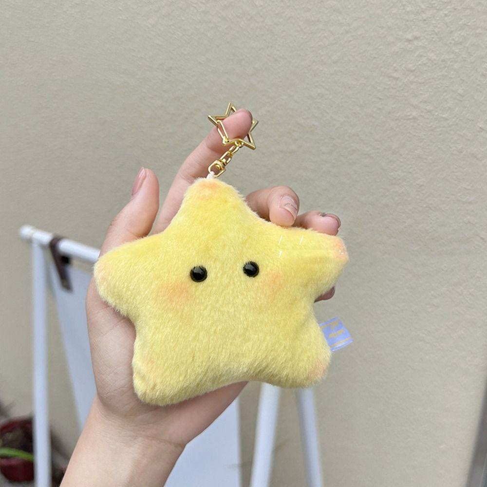 Danes Ví Đựng Tiền Xu Hình Ngôi Sao Nhồi Bông Nhỏ Nhắn Kèm Móc Khóa Xinh Xắn