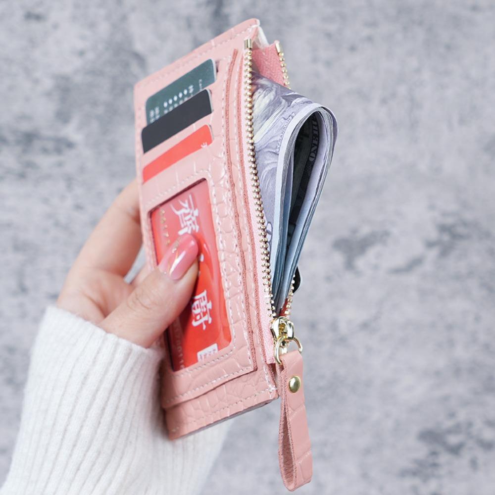 Ví Da pu Màu Trơn Đa Năng Thời Trang Cho Nữ