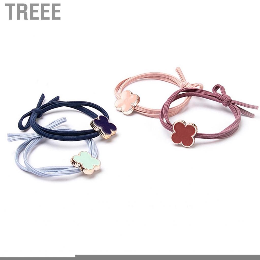 Treee Elegant Hair Tie Women Girls Fashionable Cute Rope Ponytail Holder for Dating Holiday Party
